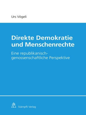 cover image of Direkte Demokratie und Menschenrechte